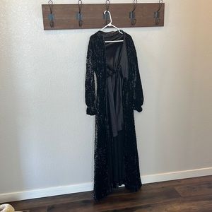 Black Sequin Duster